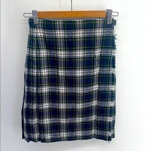Vintage Scottish Clanswear Jedburgh Scotland 100% wool plaid tartan wrap kilt 10